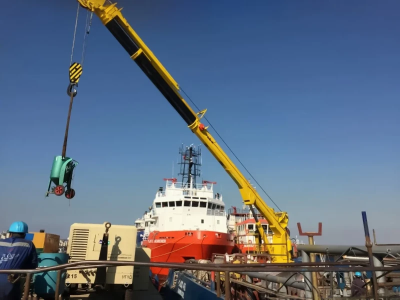 telescopic marine crane telescopic marine crane