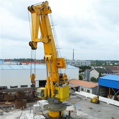 Guindaste offshore de lança articulada