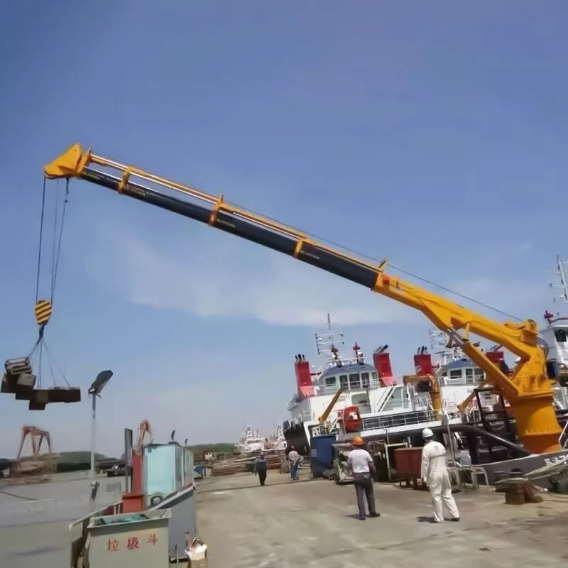 Guindaste marinho telescópica